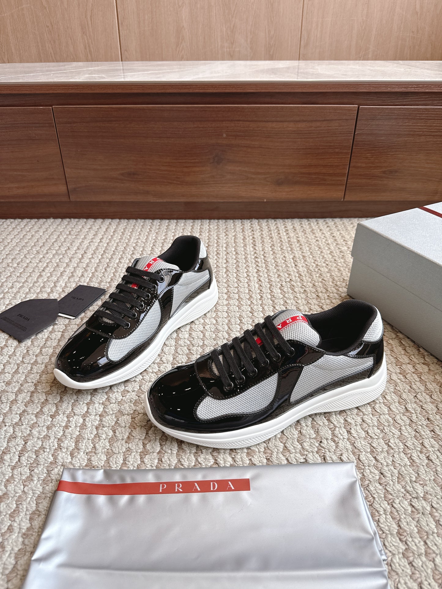 Prada America's Cup Black Grey White