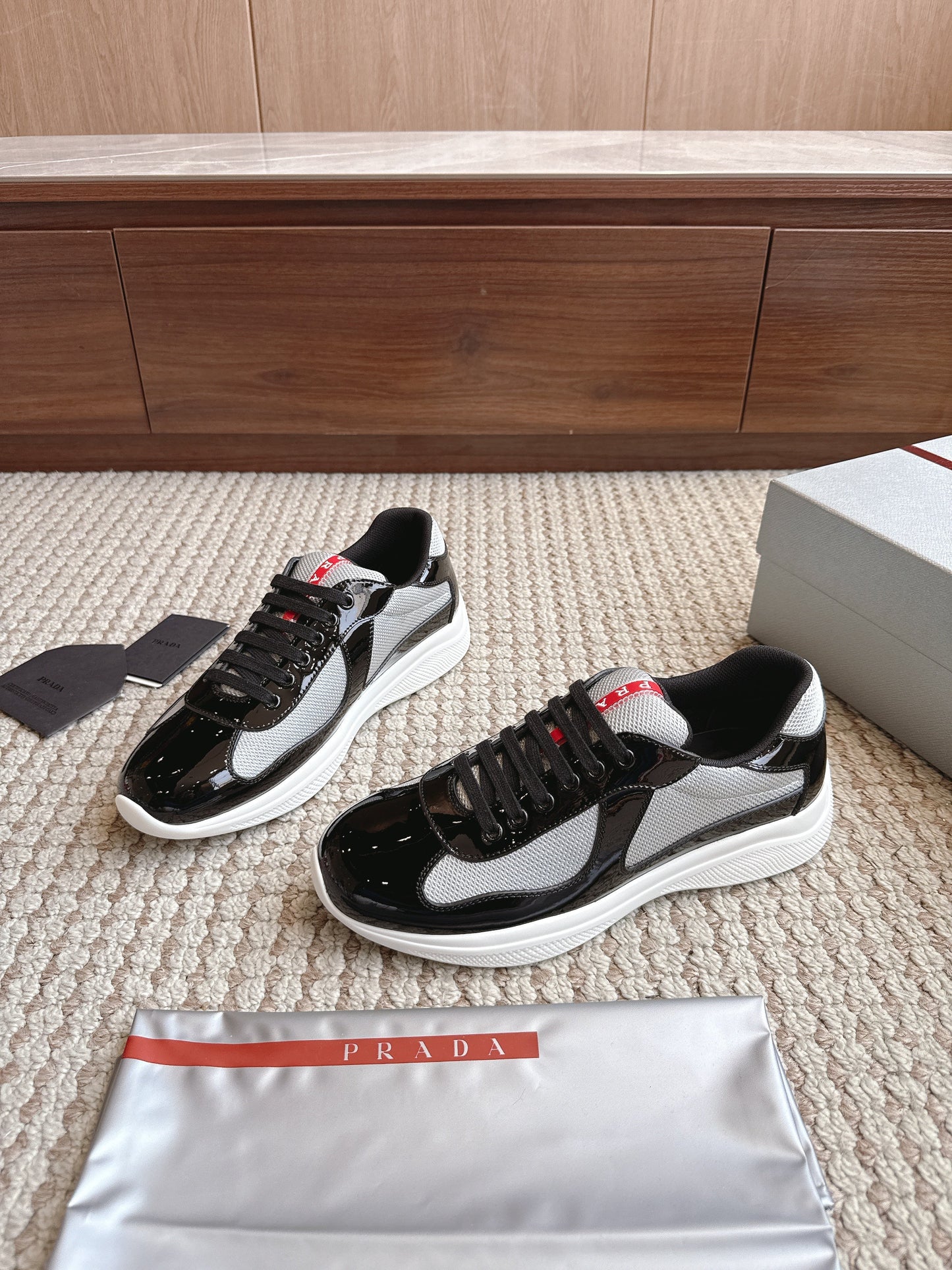 Prada America's Cup Black Grey White