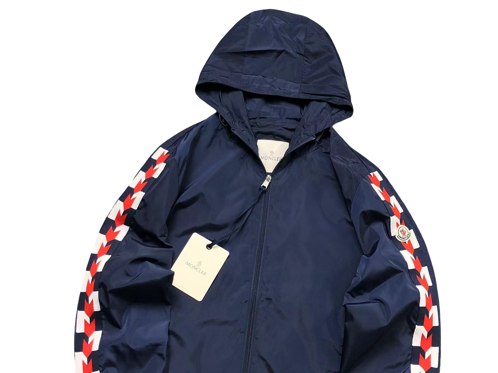 Moncler Checkered Windbreaker Navy