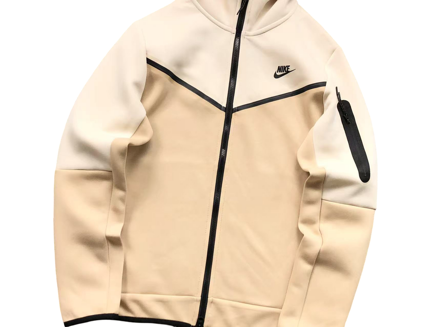 Nike Tech Fleece 2024 Zip Hoodie - (CREAM/PEACH)