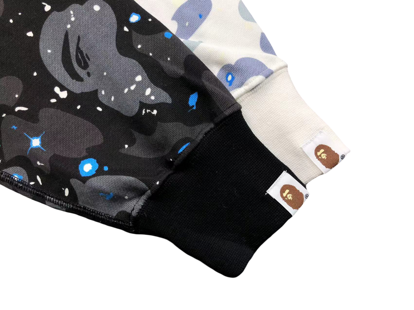 BAPE Space Camo Shark Full Zip Hoodie - (BLACK MULTI)