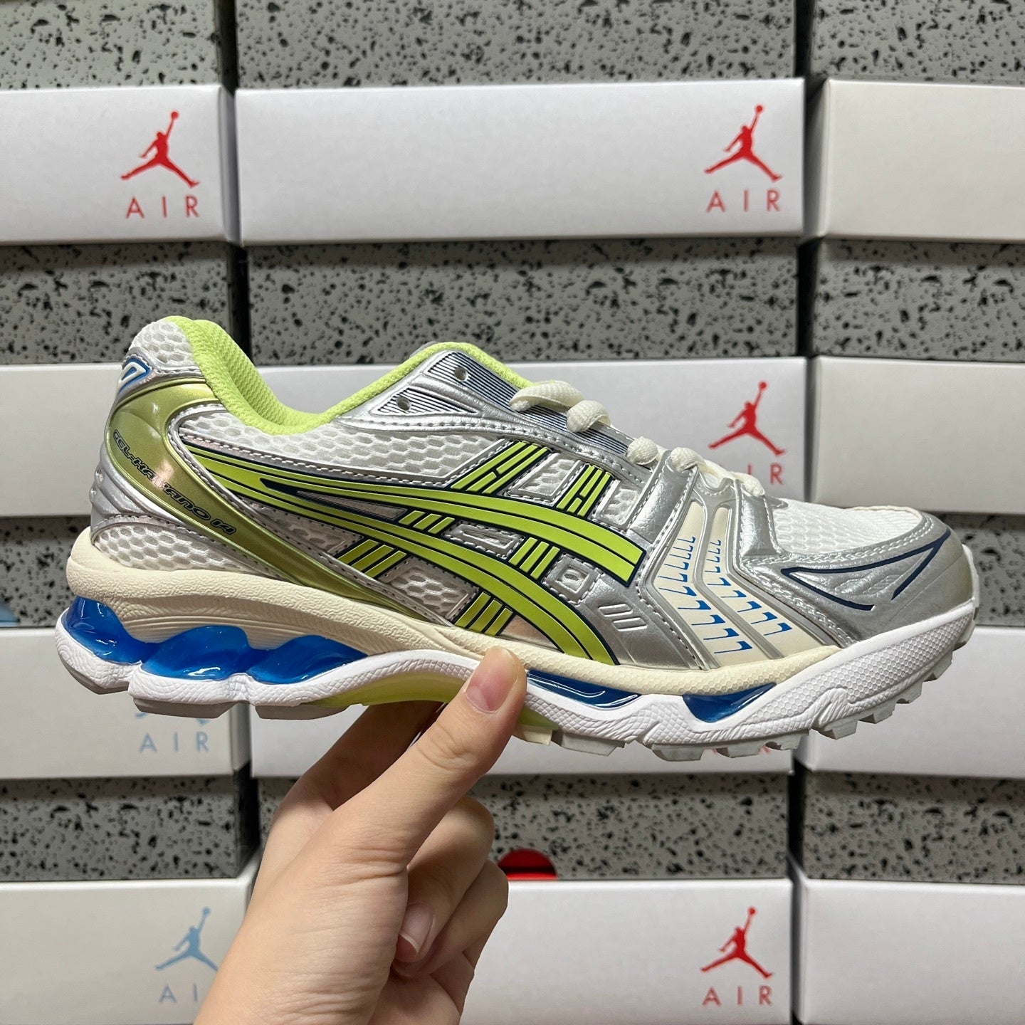 Asics Gel-Kayano 14 White Lime Green