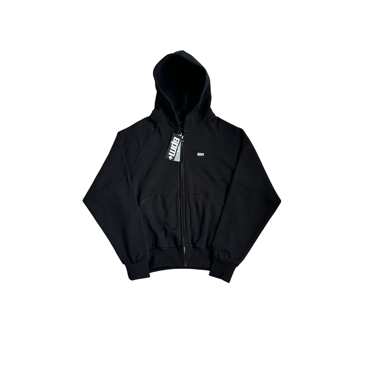 6PM Basic Zip Hoodie - (BLACK)