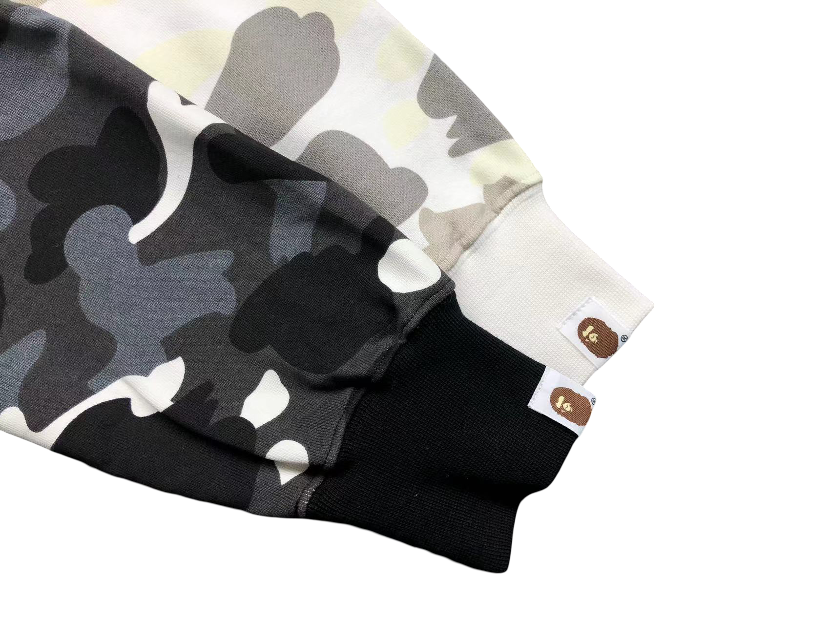 BAPE Space Camo Shark Full Zip Hoodie Black