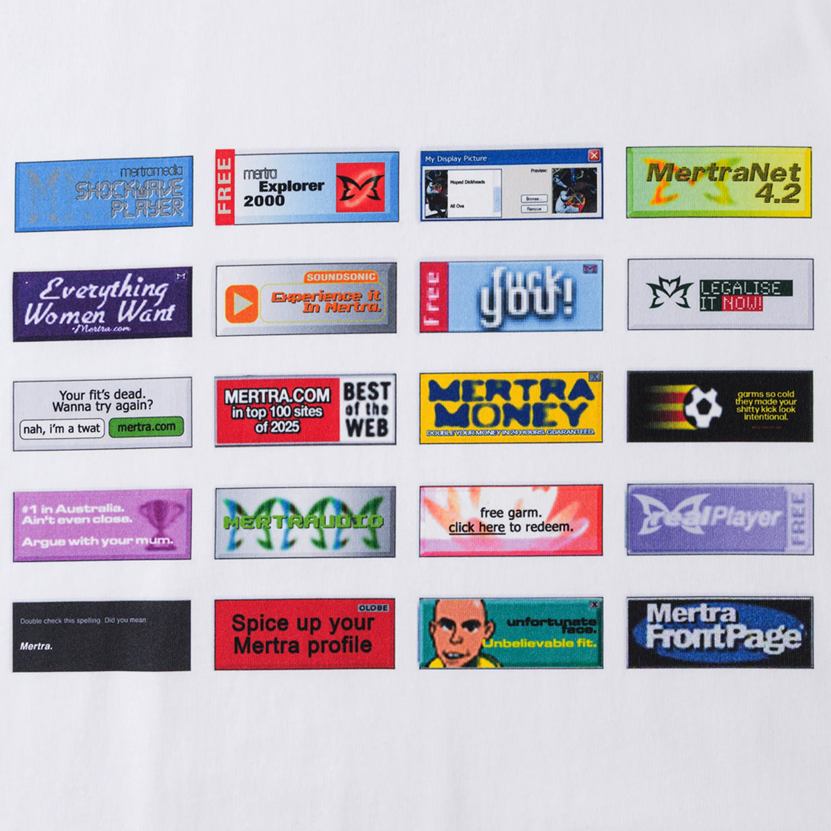 MERTRA Archive Banner Tee White