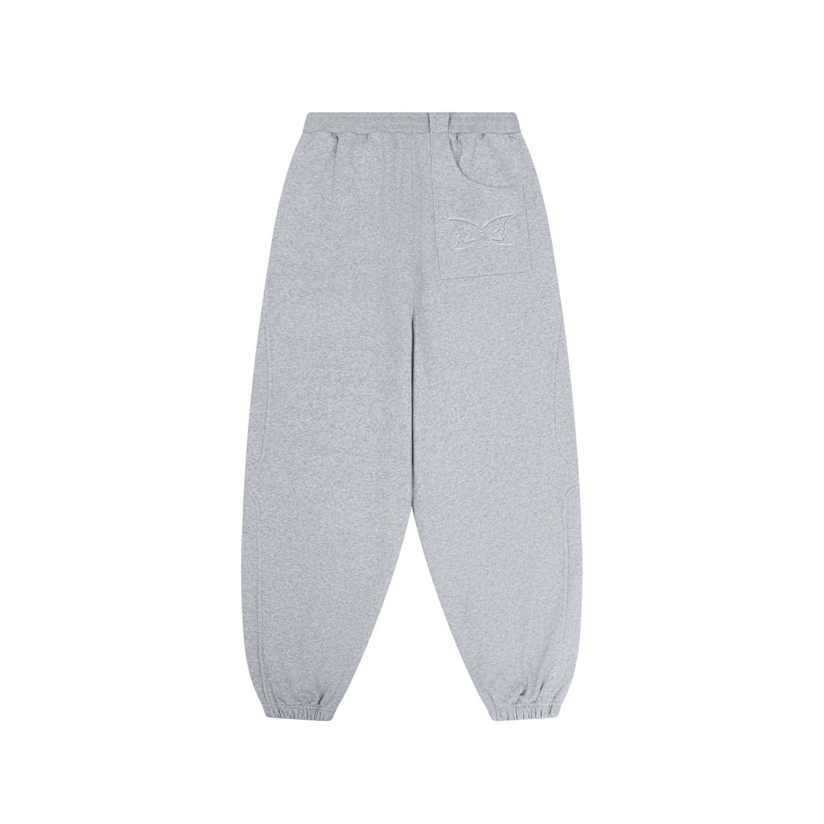 MERTRA Split Panel Cuffed Jogging Grey