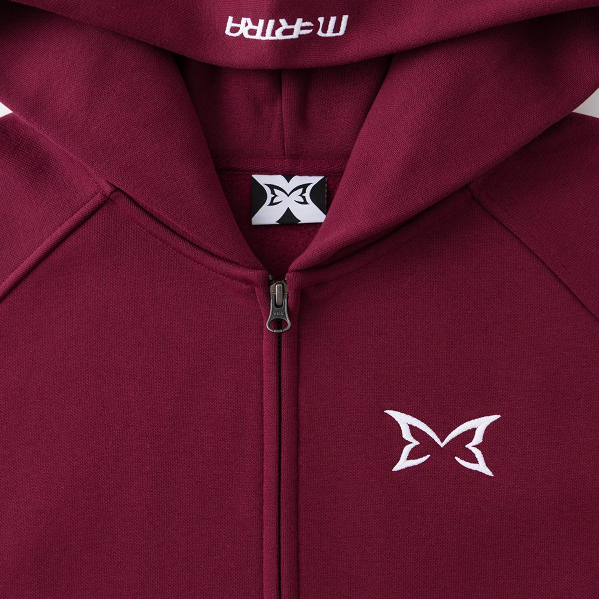 MERTRA Orbit Zip Hoodie Maroon