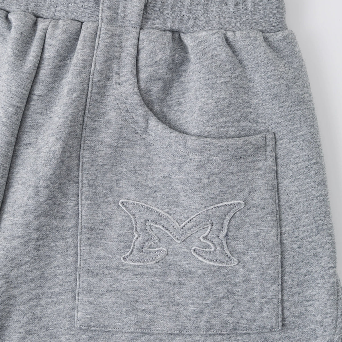MERTRA Split Panel Shorts Grey