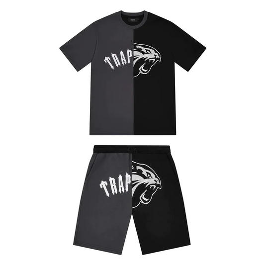 Trapstar Arch Shooters Short Set Black/Grey