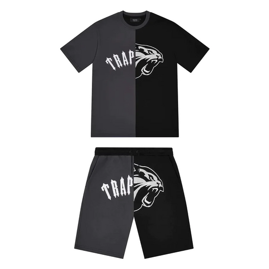 Trapstar Arch Shooters Short Set - (BLACK/GREY)