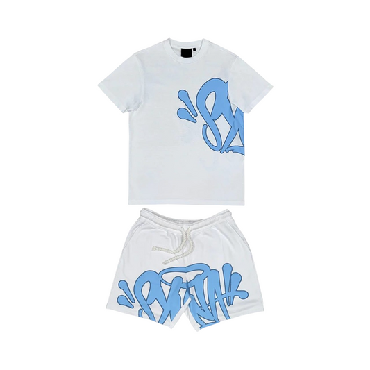 Syna World Short Set - (WHITE/BLUE)