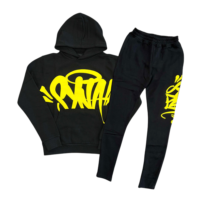 Syna World Twinset Tracksuit - (BLACK/YELLOW)