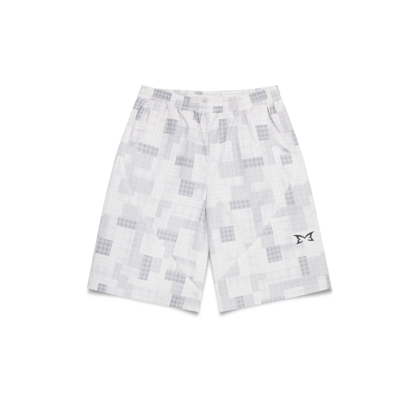 Mertra Plaid Shorts - (GREY)