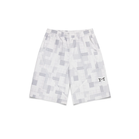 Mertra Plaid Shorts - (GREY)