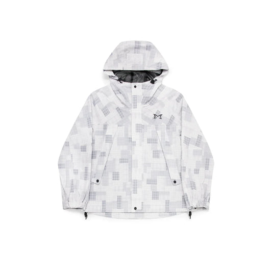 MERTRA Patchwork Plaid Jacket Grey