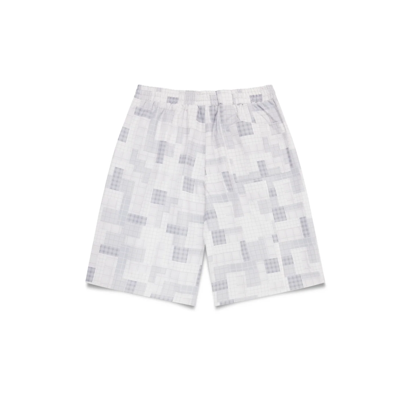 Mertra Plaid Shorts - (GREY)