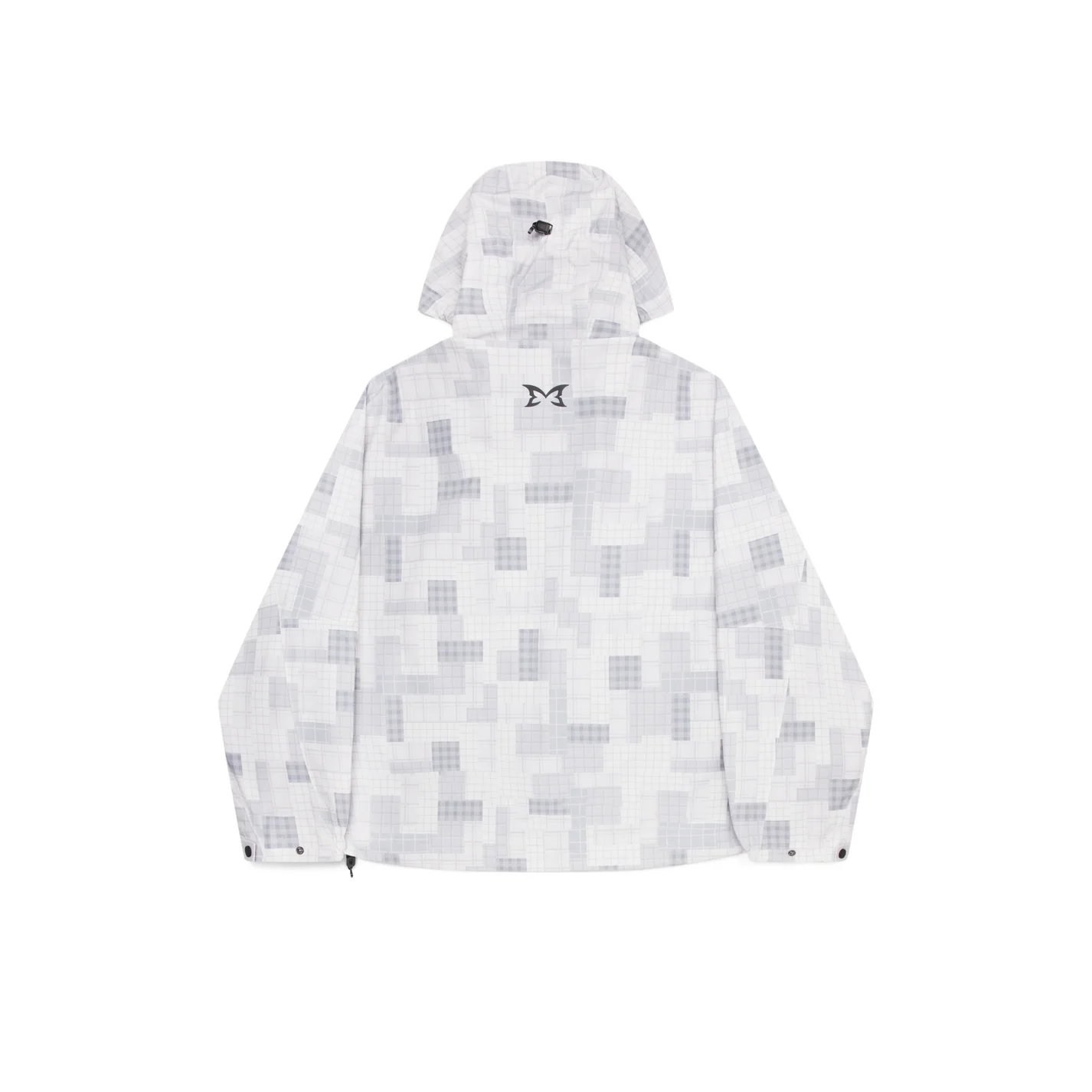 Mertra Patchwork Plaid Jacket - (GREY)