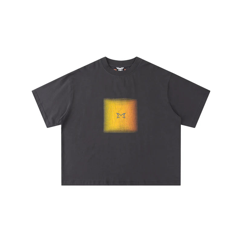 MERTRA Cracked Tee - (CHARCOAL)