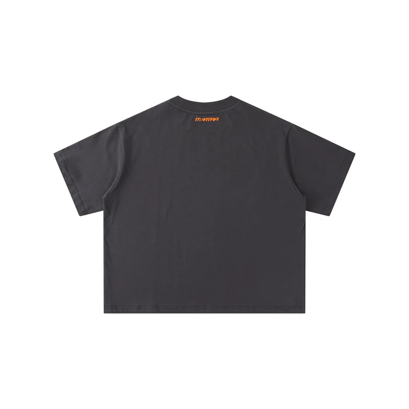 MERTRA Cracked Tee - (CHARCOAL)