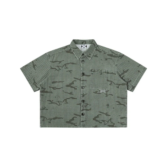 MERTRA Grid Camo Shirt Green