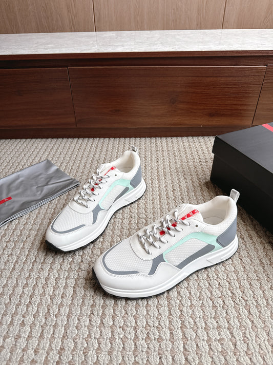Prada Platform America's Cup - (WHITE/GREY/MINT)