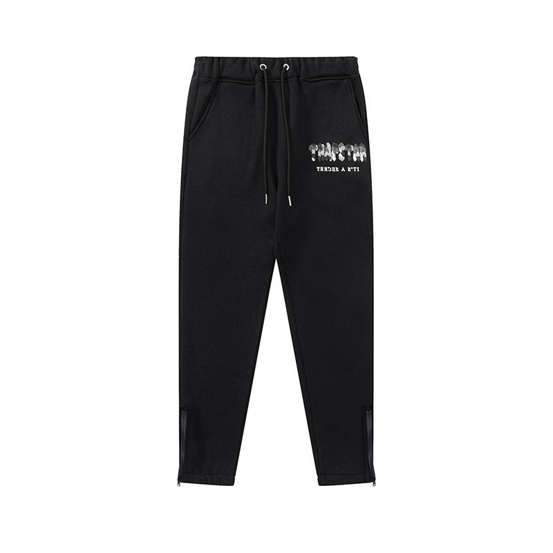 Trapstar Chenille Camo Decoded Hooded Anniversary Tracksuit Black