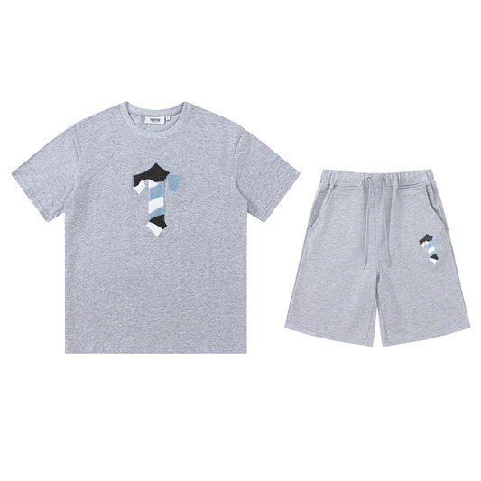 Trapstar Cameleon Short Set - (GREY/BLUE)