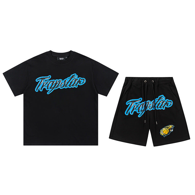 Trapstar Aqua Short Set - (BLACK)