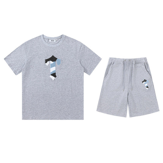 Trapstar Cameleon Short Set Grey/Blue