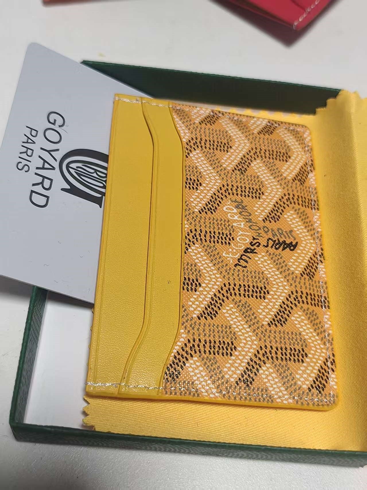 Goyard Saint Sulpice Card Holder Yellow