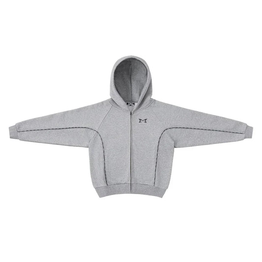 MERTRA Piping Zip Hoodie Grey