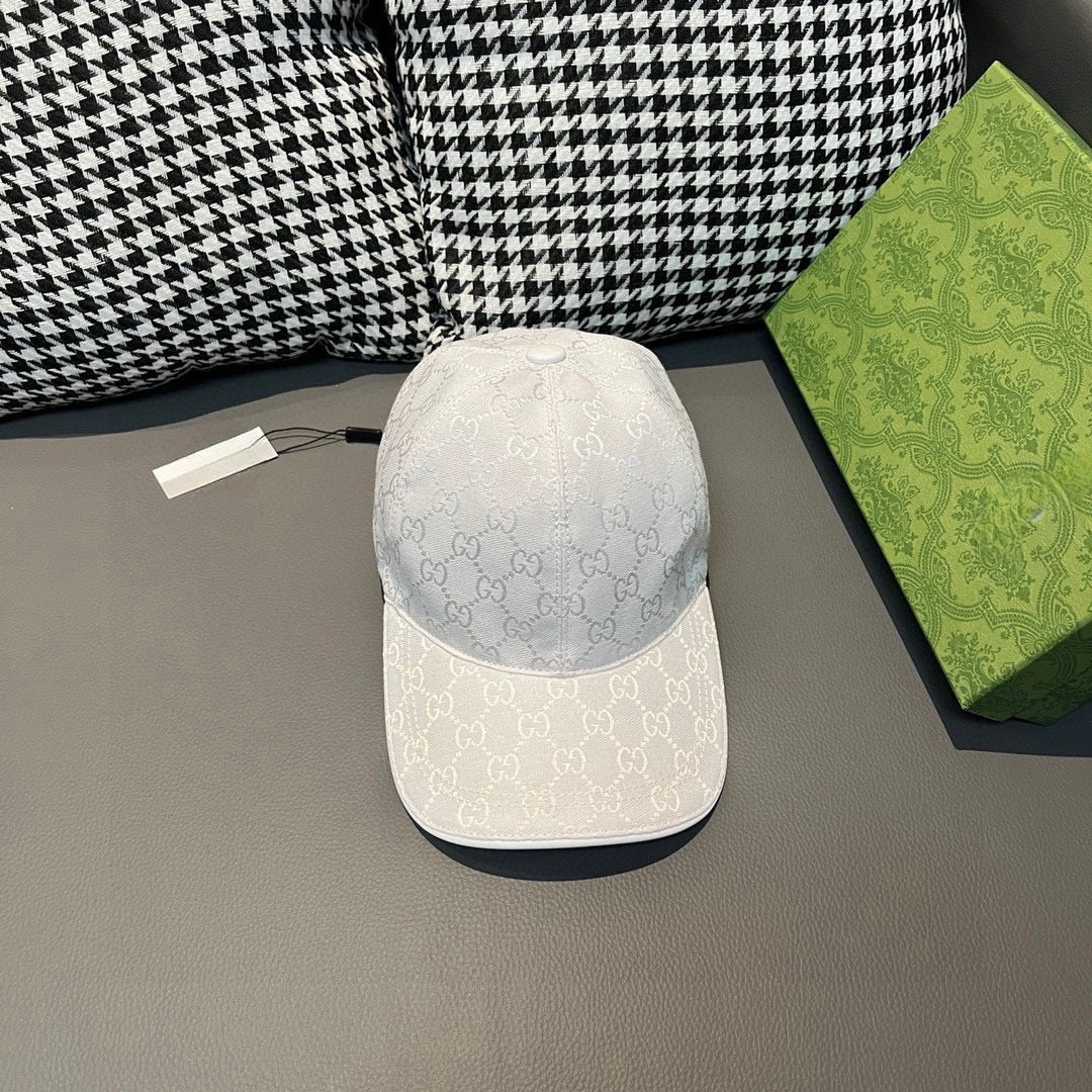 Gucci GG Ripstop Polyester Baseball Cap White