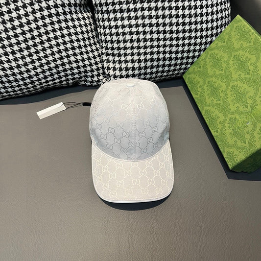 Gucci GG Ripstop Polyester Baseball Cap White