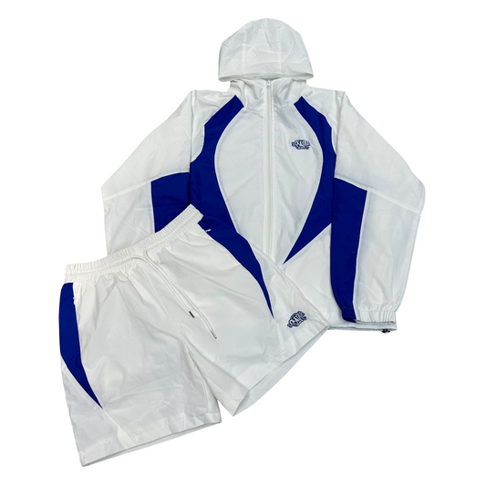 Syna World Vortex Woven Short Set - (WHITE/BLUE)
