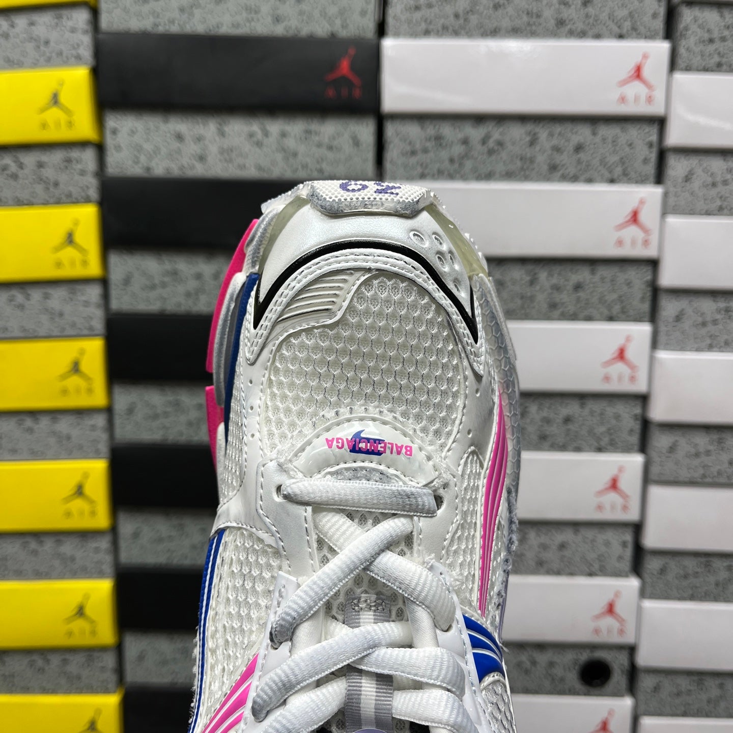 Balenciaga Runner 7.5 White Blue Purple
