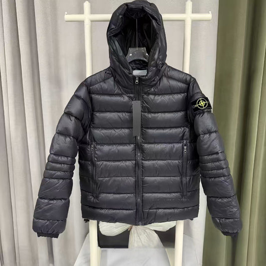 Stone Island Compass Down Jacket - (BLACK)