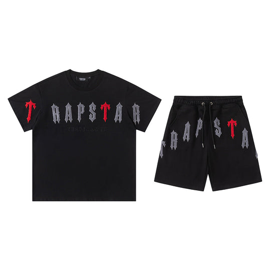 Trapstar Arch Short Set Black/Red