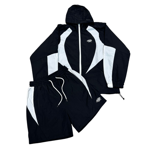 Syna World Vortex Woven Short Set - (BLACK/WHITE)