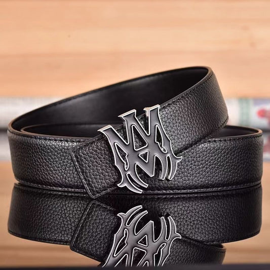 Amiri MA Belt - (SILVER/BLACK)