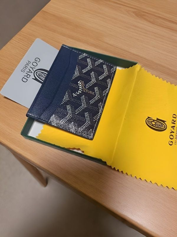 Goyard Saint Sulpice Card Holder Navy Blue