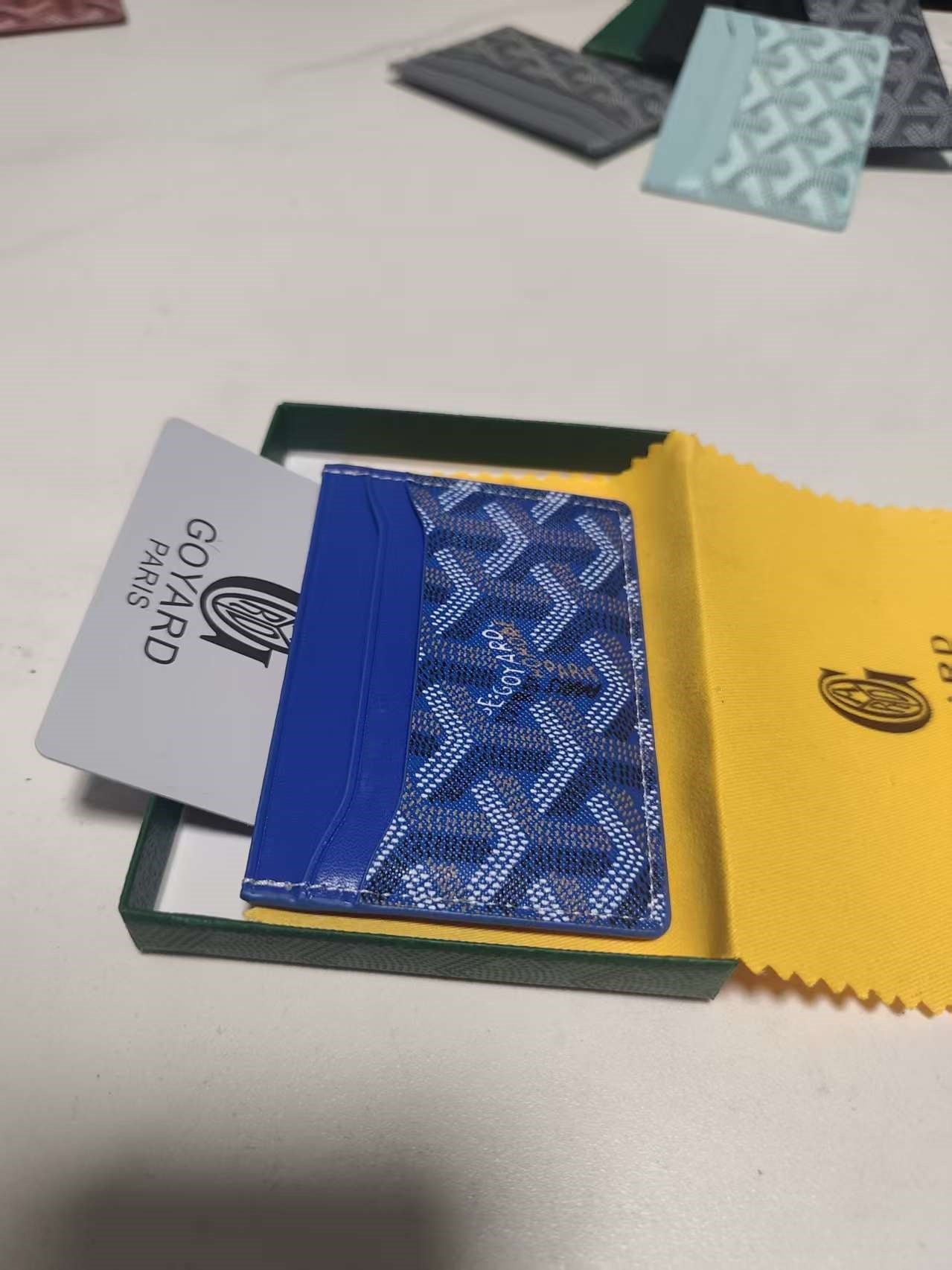 Goyard Saint Sulpice Card Holder Blue