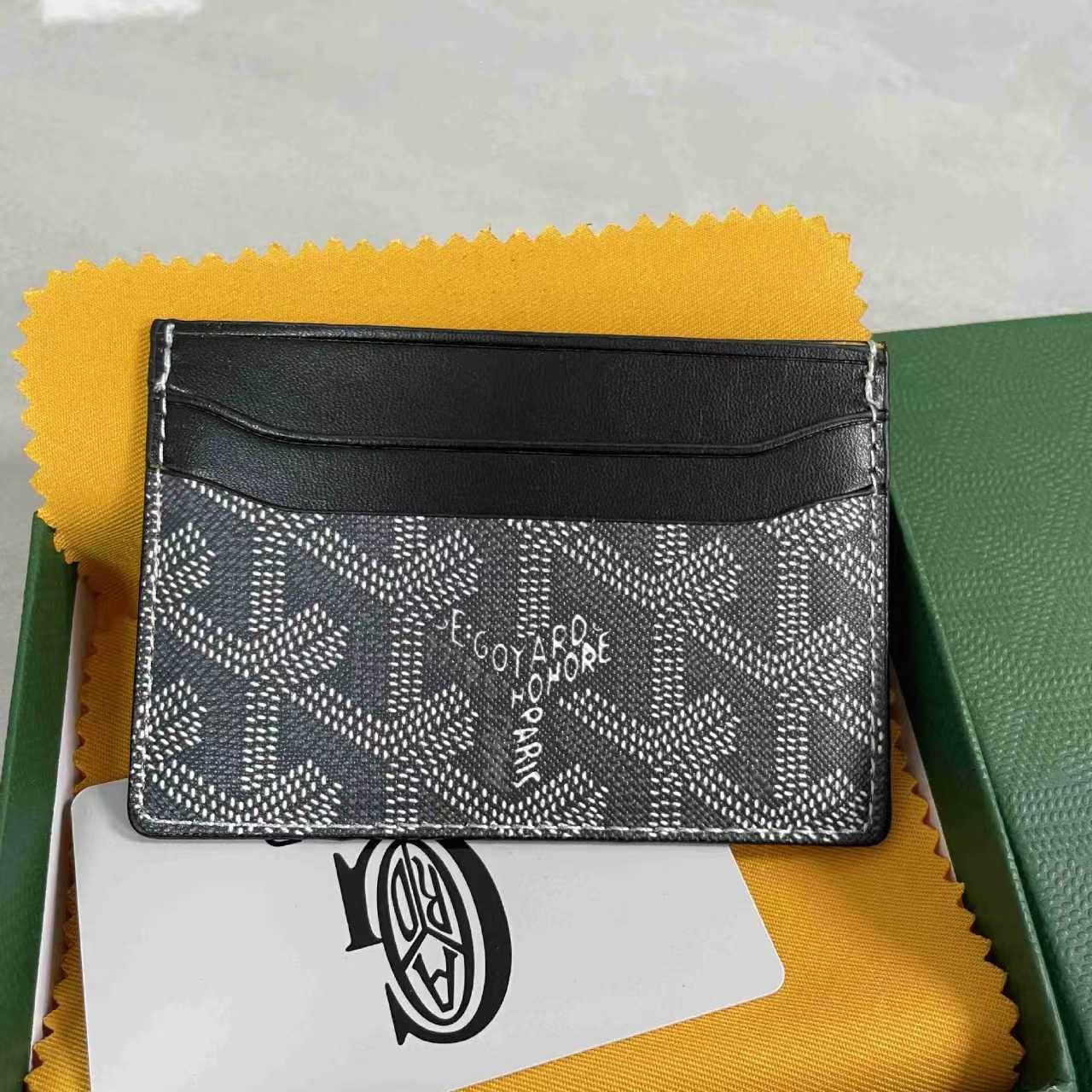 Goyard Saint Sulpice Card Holder Black Grey