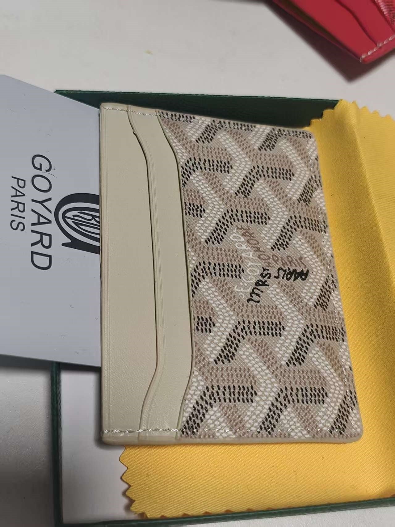 Goyard Saint Sulpice Card Holder Cream