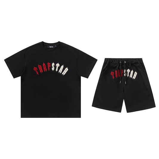 Trapstar Crimson Short Set Black