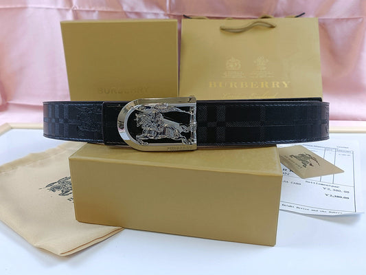 Burberry Horse Belt Black/Silver
