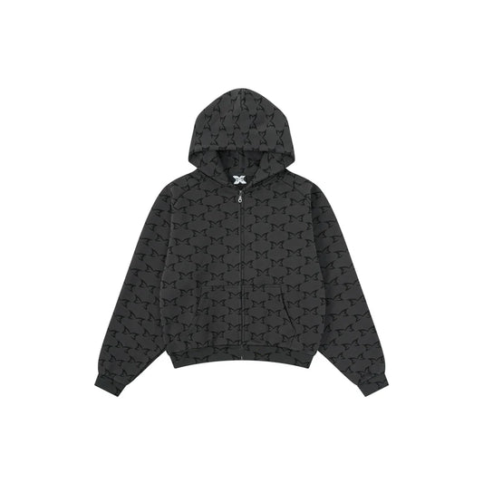 MERTRA Monogram Hoodie - (DARK GREY)