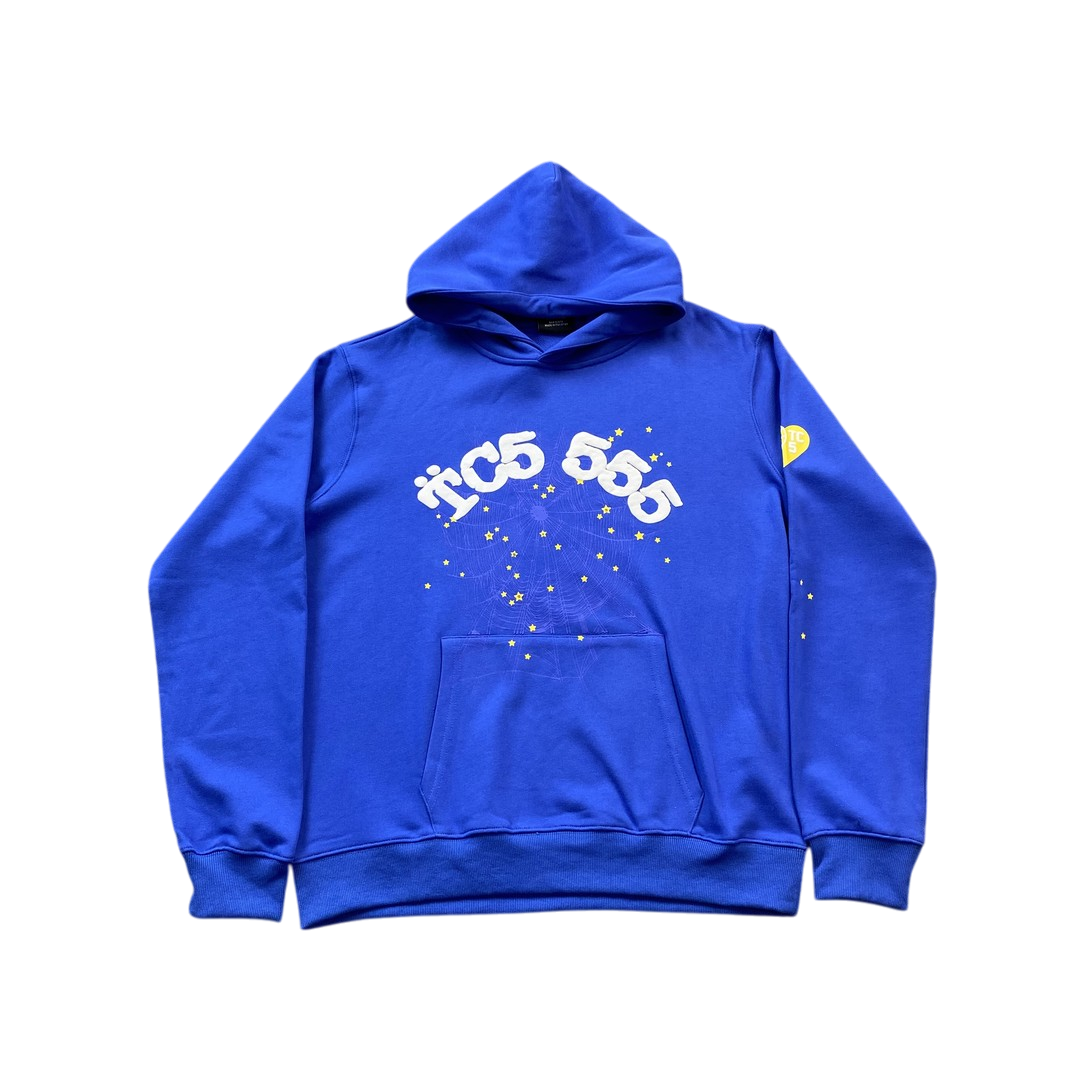 Sp5der TC Hoodie - (BLUE) – 21Dripzz