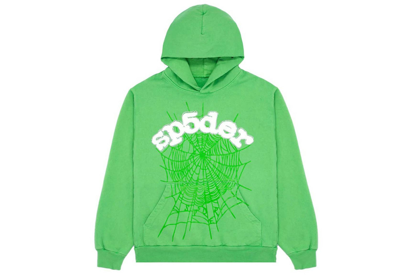 Sp5der Websuit Hoodie - (SLIME GREEN)