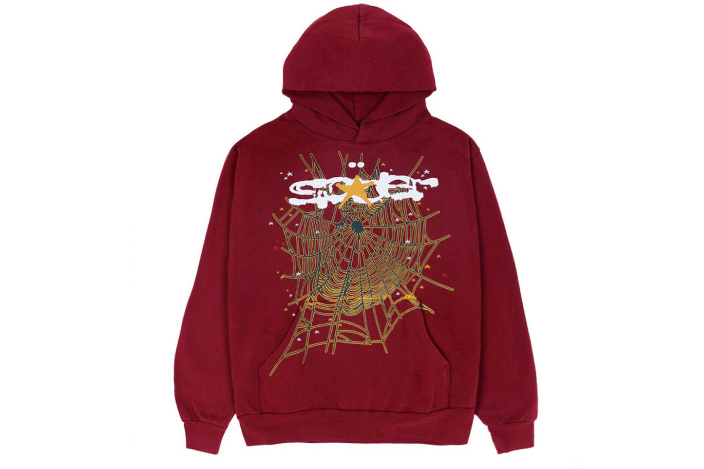 Sp5der Logo Hoodie - (MAROON)