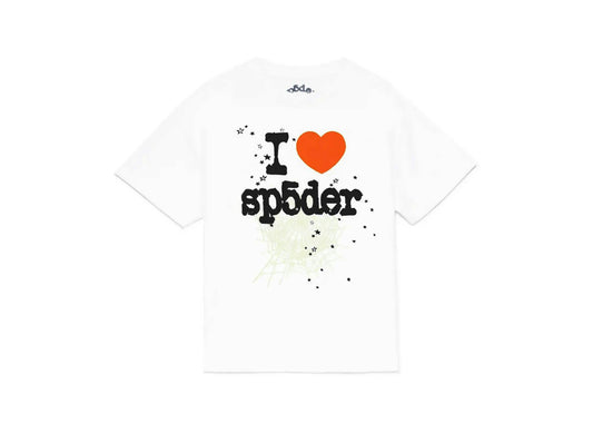 Sp5der Souvenir Tee - (WHITE/ORANGE)